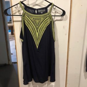 Market and spruce embroidered halter top